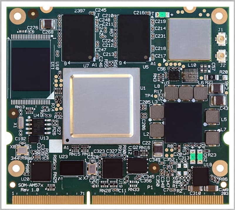 Engineering workspace with development boards
